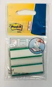 Banderitas Post-It Index Verde/Blanco