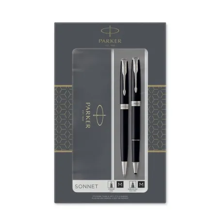 Set Parker Sonnet Acero Boligrafo+Roller