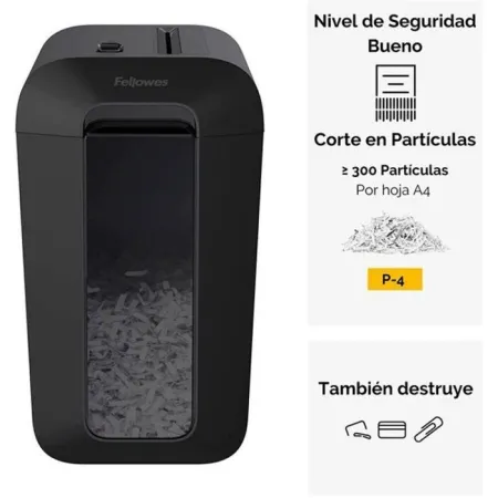 Destructora Fellowes Lx65 Shredder Cross Cut Negra