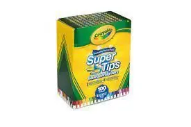 Rotuladores Crayola Supertips 100 Colores Surtidos