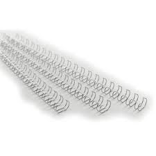 ESPIRAL WIRE METALICO 3:1P 8MM METAL BLANCO 100UD FELLOWES