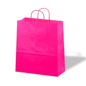 BOLSA PAPEL REGALO 22X28 KRAFT ROSA