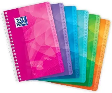Bloc Oxford Indice Az 5X5 Colores T. plastico 50H 90Gr