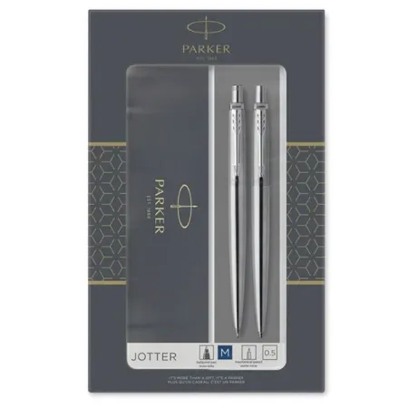 Set Parker Jotter Acero Boli+Portami