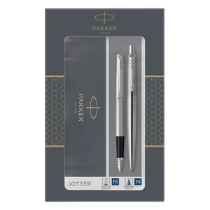 SET PARKER JOTTER ACERO BOLI+PORTAMINAS