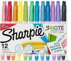 Rotulador Sharpie S-Notes 12 Colores