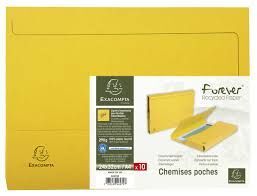 SUBCARPETA A4 EXACOMP AMARILLO