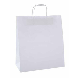 BOLSA KRAFT 18 X 8 X 21 CM COLOR BLANCO