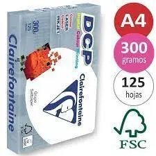 Papel Dcp A4 300Gr 125H Blanco