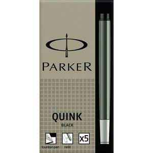 CARTUCHO TINTA PARKER NEGRO 5 UD.