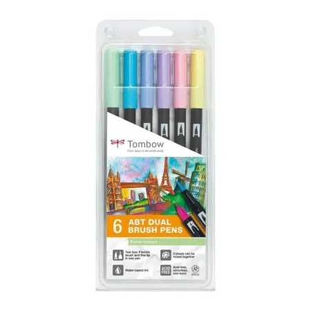 Rotulador Tombow 6 Colores Pastel