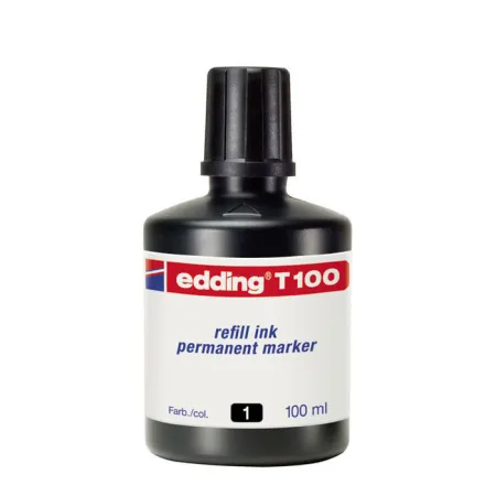 Tinta Rotulador Edding T-100 Negro 100 Ml