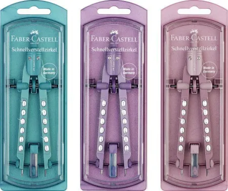 Compas Faber Castell Bigotera Factory 2023 Colores Oceano Ro