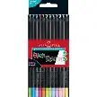 LAPICES COLORES 12 BLACK SOFT NEON&PASTEL FABER CASTELL