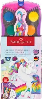 Acuarela Faber Connector Unicornio 12 Colores