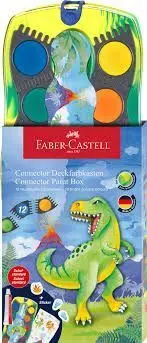Acuarela Faber Connector Dinosaurio 12 Colores