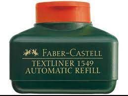 TINTA TEXTLINER 1549 AUTOMATIC REFILL 30ML FABER NARANJA