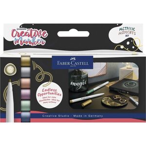ROTULADORES CREATIVE 6P GOLD MARKER 1,5 METALLIC MOMENTS FABR CASTELL