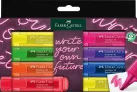 Pack Rotulador Fluor Faber 8 Colores