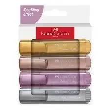 Pack Rotulador Fluor Faber 4 Colores Metalizados