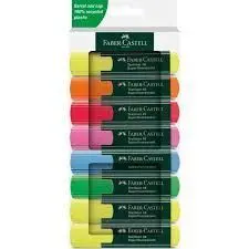 Pack Rotulador Fluor Faber 8 Colores