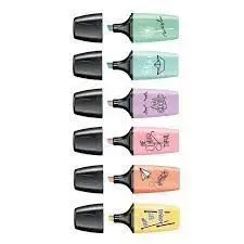 Rotulador Fluorescente Pastel 6 Colores
