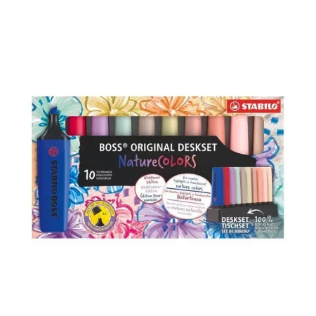 Rotulador Stabilo Boss Nature Wildflowers Deskset 10 Colores