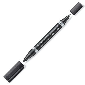 ROTULADOR STAEDTLER LUMOCOLOR DUO M/F NEGRO