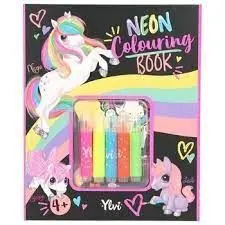 Ylvi Libro Colorear Neon Unicornio Top Model