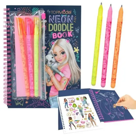 Topmodel Doodle Book Neón con Set D