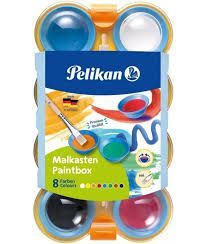 ACUARELA PELIKAN 8 COLORES + PINCEL