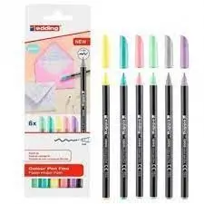 Rotulador Edding 1200 6 Colores Pastel