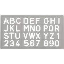 PLANTILLA LETRAS 20MM 