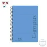 Bloc Campus A4 4X4 T. pp 80H 90Gr Azul Claro