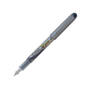 PLUMA PILOT V-PEN SILVER NEGRO