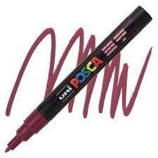 ROTULADOR UNI POSCA PC-3M ROJO VINO 60