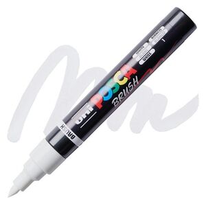 ROTULADOR UNI POSCA PC-5BR BRUSH BLANCO 1