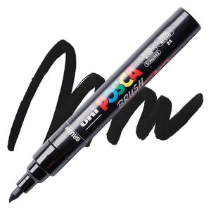 ROTULADOR UNI POSCA PC-5BR BRUSH NEGRO 24