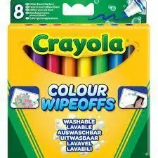 Rotulador Lavables Crayola para Pizarra Blanca 8 Colores