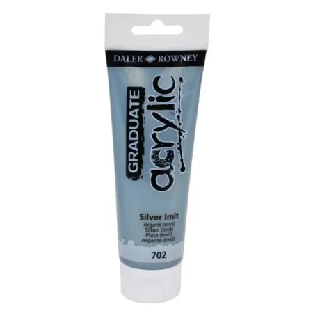 Pintura Graduate Acrilico 120Ml Plata