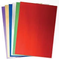 PAPEL ADHESIVO A4 METALIZADO 5 UD. COLORES