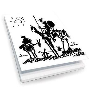 BLOC NOTAS A6 PICASSO DON QUIJOTE