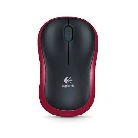 Raton Inalambrico Logitech M185 Rojo
