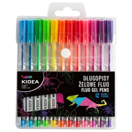 Set 12 Boligrafos Gel Colores Fluor