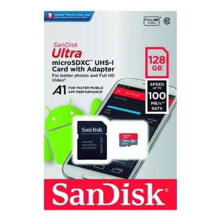 Tarjeta Memoria Micro Sd Sandisk 128Gb Class10