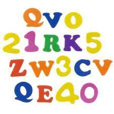 FIGURAS ADHESIVAS GOMA EVA 1.8 MM 170UD LETRAS Y NUMEROS 