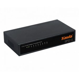SWITCH KASDA 8 PUERTOS 10/100/1GB METALICO