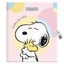DIARIO CON CANDADO SNOOPY PASTEL
