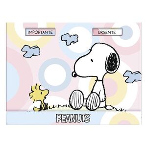TACO DE NOTAS CON VENTANA SNOOPY PASTEL