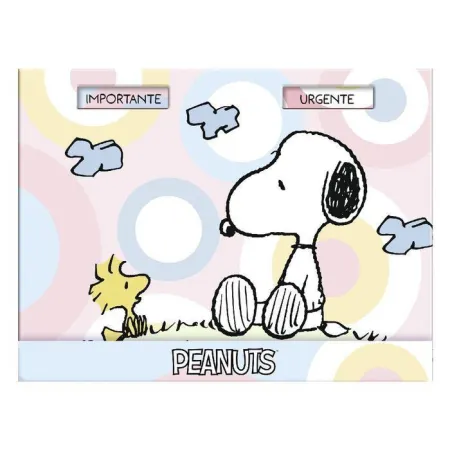 Taco de Notas con Ventana Snoopy Pastel